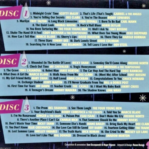 MIDNIGHT CRYIN' TIME Teen Angst Classics From The Rock'n'Roll Era V/A 3CD NEW UK - Picture 2 of 2